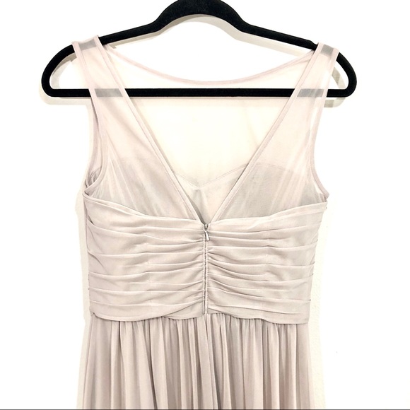 NWT David’s Bridal Beige Bridesmaid Dress - Picture 7 of 14